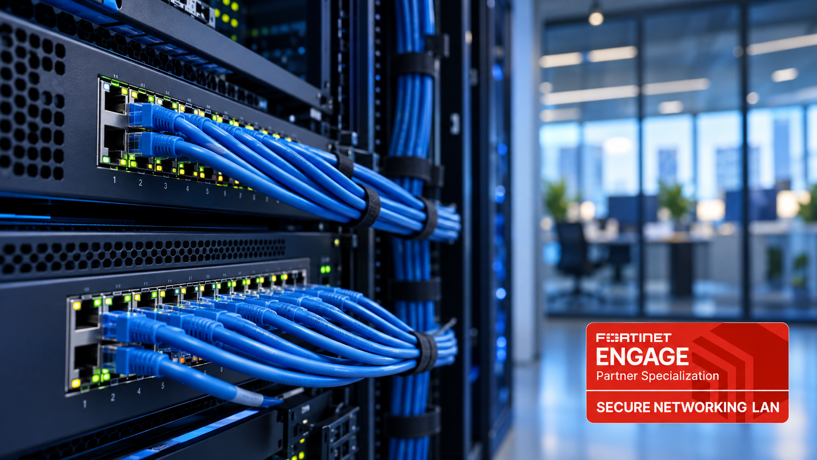 Fortinet lan technical resource with specialization badge