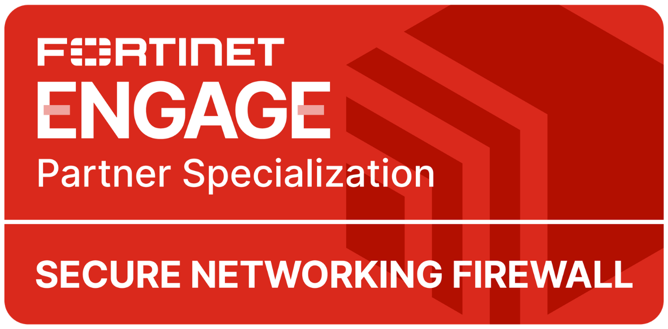 Fortinet Secure Networking Firewall partner specialization badge